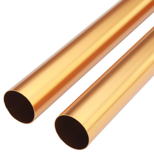 6061 T5 Tubo de alumínio anodizado de cor Tubos redondos de liga de alumínio
